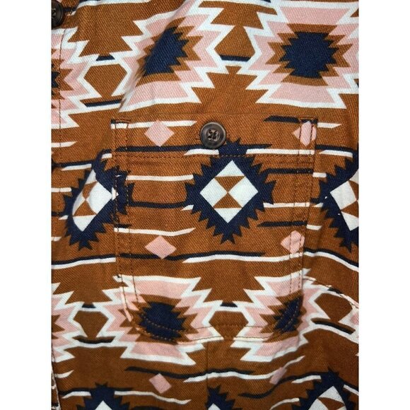 DULUTH Trading Aztec Western Button Shirt Womens Medium EUC (1A) - Picture 3 of 9